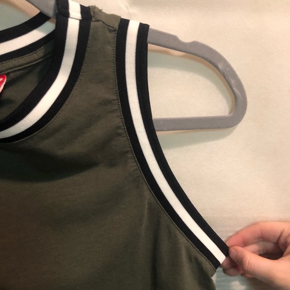 Hunter for Target Raw Hem Jersey Lined Crop Top - Picture 2 of 4